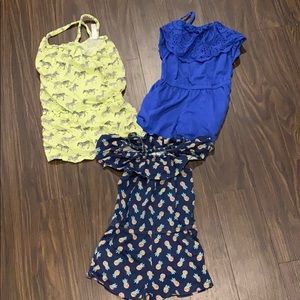 Girls rompers